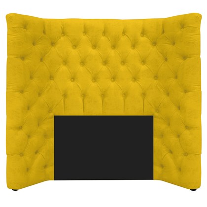 Cabeceira Solteiro Everest P02 90 cm para cama Box Corano Amarelo - Amarena Móveis