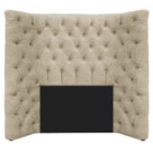 Cabeceira Solteiro Everest P02 90 cm para cama Box Corano Bege - Amarena Móveis