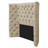 Cabeceira Solteiro Everest P02 90 cm para cama Box Corano Bege - Amarena Móveis
