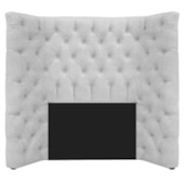 Cabeceira Solteiro Everest P02 90 cm para cama Box Corano Branco - Amarena Móveis