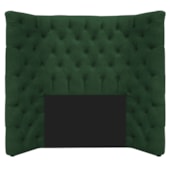 Cabeceira Solteiro Everest P02 90 cm para cama Box Suede Verde - Amarena Móveis