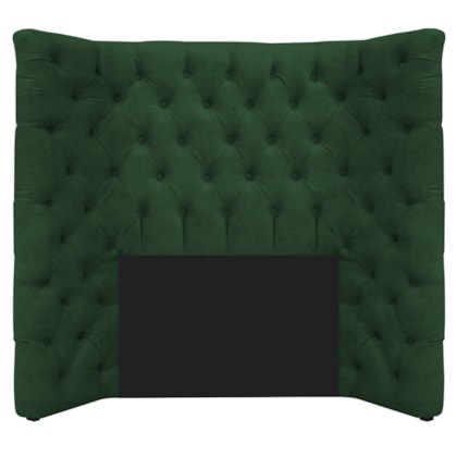 Cabeceira Solteiro Everest P02 90 cm para cama Box Suede Verde - Amarena Móveis