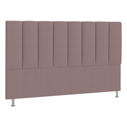 Cabeceira Solteiro Hannover P04 100 cm Suede Rosê TCA 949 - Amarena Móveis