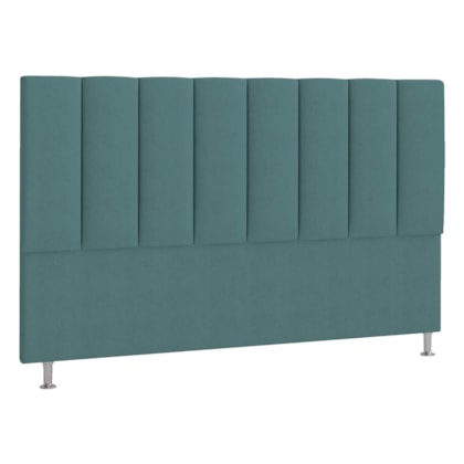 Cabeceira Solteiro Hannover P04 90 cm Suede Turquesa TCA 946 - Amarena Móveis