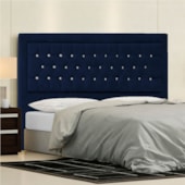 Cabeceira Solteiro Iasi P04 90 cm Suede Azul Marinho TCA 948 - Amarena Móveis