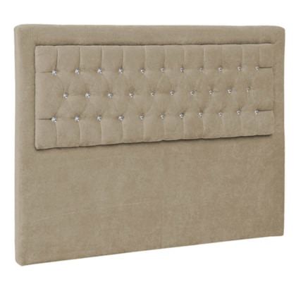 Cabeceira Solteiro Iasi P04 90 cm Suede Bege TCA 941 - Amarena Móveis