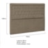 Cabeceira Solteiro Iasi P04 90 cm Suede Marrom Claro TCA 945 - Amarena Móveis