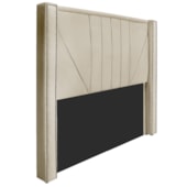 Cabeceira Solteiro Minsk P02 90 cm para cama Box Corano Bege - Amarena Móveis