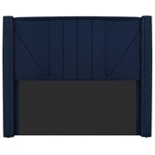 Cabeceira Solteiro Minsk P02 90 cm para cama Box Suede Azul Marinho - Amarena Móveis