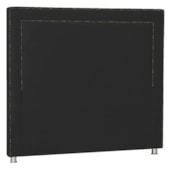 Cabeceira Solteiro Moscou P04 90 cm Suede Preto TCA 944 - Amarena Móveis