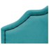Cabeceira Solteiro Orlando P02 90 cm para cama Box Suede Azul Turquesa - Amarena Móveis