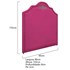 Cabeceira Solteiro Orlando P02 90 cm para cama Box Suede Pink - Amarena Móveis