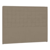 Cabeceira Solteiro Palermo P04 100 cm Suede Marrom Claro TCA 945 - Amarena Móveis