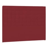 Cabeceira Solteiro Palermo P04 100 cm Suede  Vermelho TCA 53 - Amarena Móveis