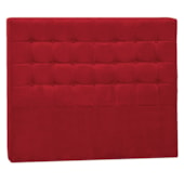 Cabeceira Solteiro Pequim P04 90 cm Suede  Vermelho TCA 53 - Amarena Móveis