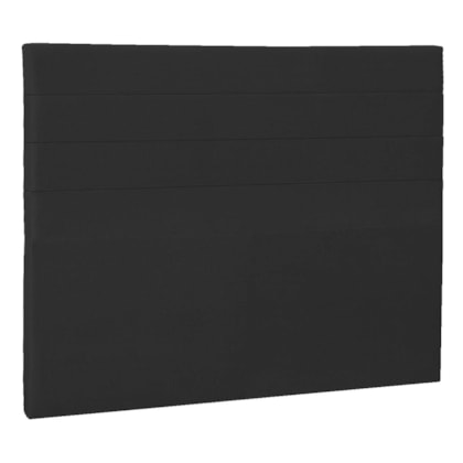 Cabeceira Solteiro Porto P04 90 cm Suede Preto TCA 944 - Amarena Móveis