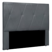 Cabeceira solteiro serena SPZ 90cm veludo cinza