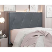 Cabeceira solteiro serena SPZ 90cm veludo cinza