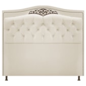 Cabeceira Yasmim Estofada Capitonê 140 cm para Cama Quarto Box Casal Suede Bege - Amarena