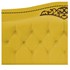 Cabeceira Yasmim Estofada Capitonê 160 cm para Cama Quarto Box Queen Size Suede Amarelo - Amarena