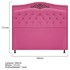 Cabeceira Yasmim Estofada Capitonê 160 cm para Cama Quarto Box Queen Size Suede Pink - Amarena
