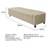 Calçadeira Baú Casal Everest P02 140 cm para cama Box Corano Bege - Amarena Móveis
