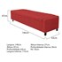 Calçadeira Baú Casal Everest P02 140 cm para cama Box Corano Vermelho - Amarena Móveis