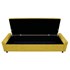 Calçadeira Baú Casal Everest P02 140 cm para cama Box Suede Amarelo - Amarena Móveis