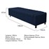 Calçadeira Baú Casal Everest P02 140 cm para cama Box Suede Azul Marinho - Amarena Móveis