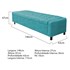Calçadeira Baú Casal Everest P02 140 cm para cama Box Suede Azul Turquesa - Amarena Móveis