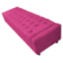 Calçadeira Baú Casal Everest P02 140 cm para cama Box Suede Pink - Amarena Móveis