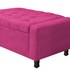 Calçadeira Baú Casal Everest P02 140 cm para cama Box Suede Pink - Amarena Móveis