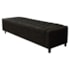 Calçadeira Baú Casal Everest P02 140 cm para cama Box Suede Preto - Amarena Móveis