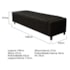 Calçadeira Baú Casal Everest P02 140 cm para cama Box Suede Preto - Amarena Móveis