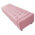 Calçadeira Baú Casal Everest P02 140 cm para cama Box Suede Rosa Bebê - Amarena Móveis