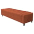 Calçadeira Baú Casal Everest P02 140 cm para cama Box Suede Terracota - Amarena Móveis