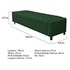Calçadeira Baú Casal Everest P02 140 cm para cama Box Suede Verde - Amarena Móveis