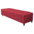 Calçadeira Baú Casal Everest P02 140 cm para cama Box Suede Vermelho - Amarena Móveis