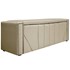 Calçadeira Baú Casal Minsk P02 140 cm para cama Box Corano Bege - Amarena Móveis