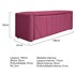 Calçadeira Baú Casal Minsk P02 140 cm para cama Box Corano Pink - Amarena Móveis