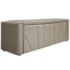 Calçadeira Baú Casal Minsk P02 140 cm para cama Box Suede Bege - Amarena Móveis