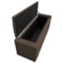 Calçadeira Baú Casal Minsk P02 140 cm para cama Box Suede Marrom - Amarena Móveis