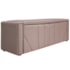 Calçadeira Baú Casal Minsk P02 140 cm para cama Box Suede Rosê - Amarena Móveis