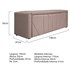 Calçadeira Baú Casal Minsk P02 140 cm para cama Box Suede Rosê - Amarena Móveis