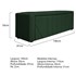 Calçadeira Baú Casal Minsk P02 140 cm para cama Box Suede Verde - Amarena Móveis