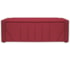 Calçadeira Baú Casal Minsk P02 140 cm para cama Box Suede Vermelho - Amarena Móveis