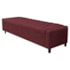 Calçadeira Baú King Everest P02 195 cm para cama Box Suede Bordô - Amarena Móveis