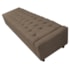 Calçadeira Baú King Everest P02 195 cm para cama Box Suede Marrom - Amarena Móveis