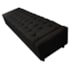 Calçadeira Baú King Everest P02 195 cm para cama Box Suede Preto - Amarena Móveis