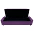 Calçadeira Baú King Everest P02 195 cm para cama Box Suede Roxo - Amarena Móveis